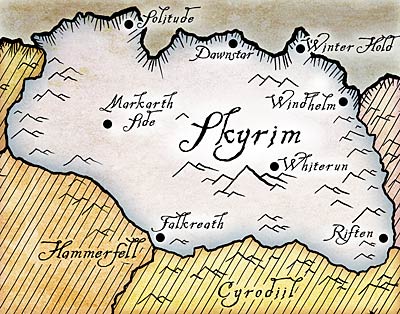 elder scrolls skyrim map. The Elder Scrolls V: Skyrim